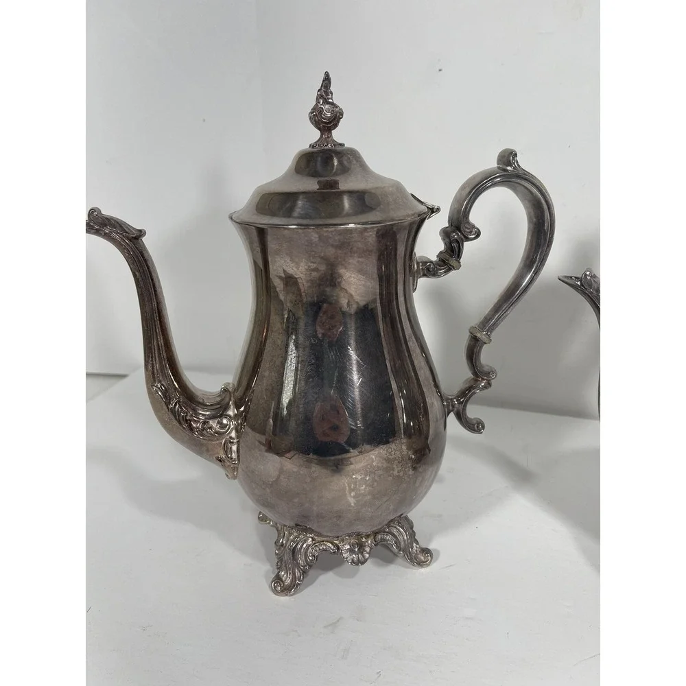 Set Of 2 Gorham E P Silver Vintage Tea or Coffee Pot YH372 And‎ YH370 Stunning